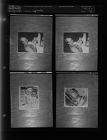 Rephotos: Man spinning pot; Machine; Men with machine (4 Negatives) (December 12, 1957) [Sleeve 45, Folder c, Box 13]